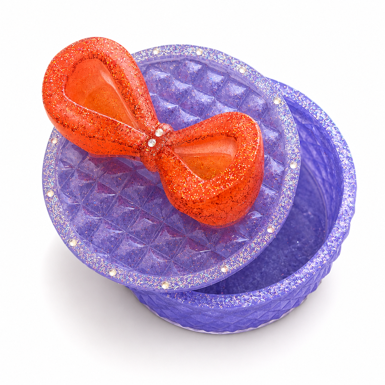 Resin jewelry purple