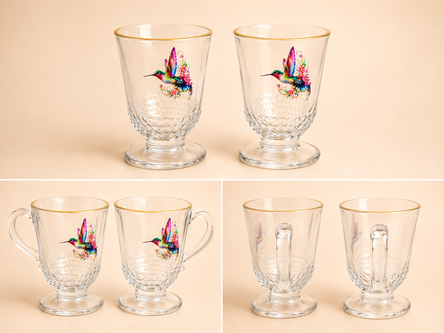 Glass Mug (Hummingbird)
