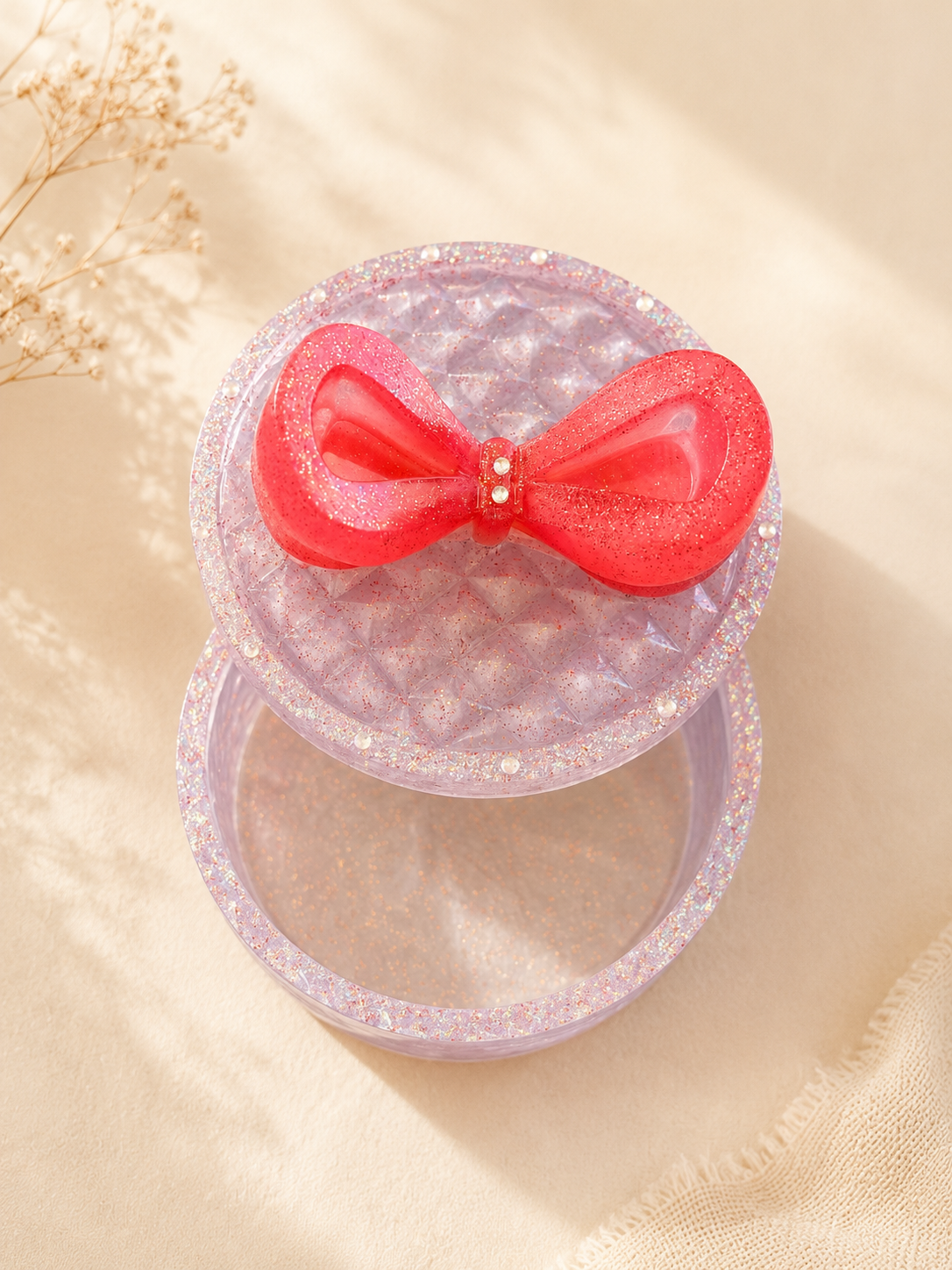 Resin jewelry light purple
